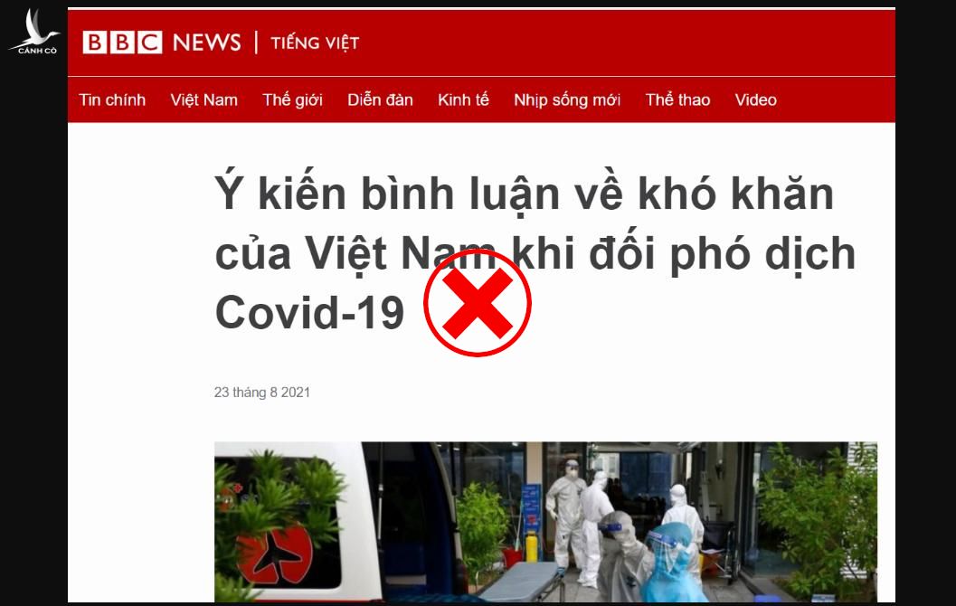 Luận điệu xảo trá của BBC về tình hình chống dịch của TP HCM