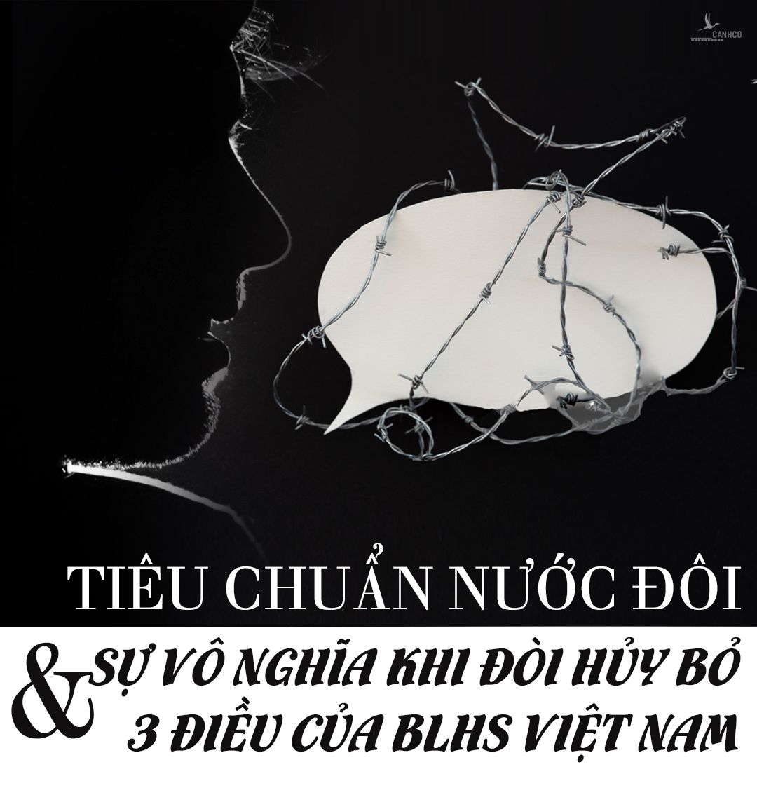 Tiêu chuẩn nước đôi và sự vô nghĩa của việc đòi hủy bỏ 3 điều của BLHS Việt Nam