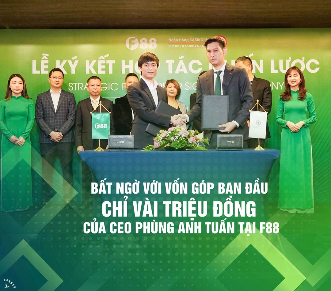 Bất ngờ với vốn góp ban đầu chỉ vài triệu đồng của CEO Phùng Anh Tuấn tại F88