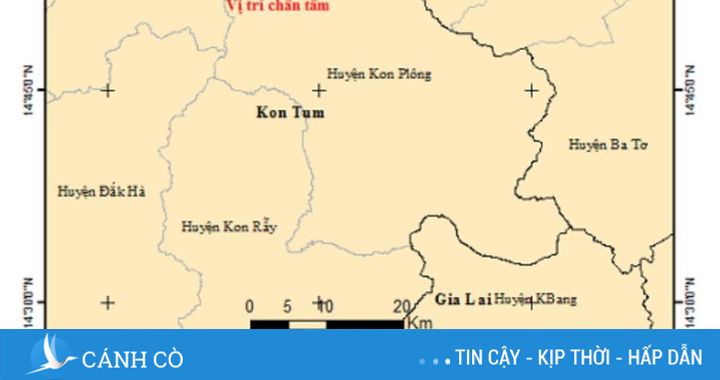 Kon Tum: Chỉ trong 60 phút hứng chịu liên tiếp 6 trận động đất