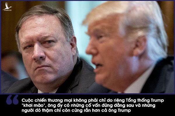 Tổng thống Mỹ Donald Trump và Ngoại trưởng Mỹ Mike Pompeo. 