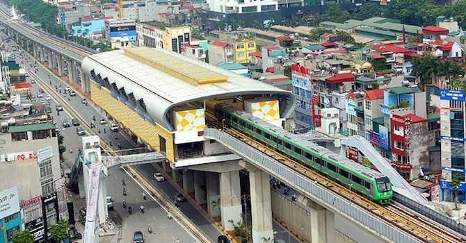 Dự án đường sắt đô thị Cát Linh - Hà Đông là một trong những dự án lựa chọn nhà thầu Trung Quốc 