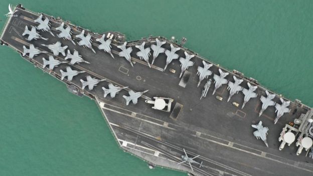 Tàu sân bay USS Ronald Reagan trên Biển Đông năm 2018 