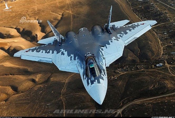 Tiêm kích thế hệ năm Su-57 của Nga. 