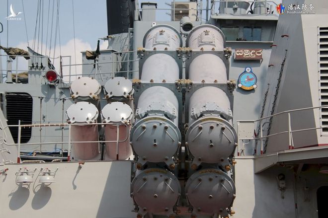 Về khả năng chống hạm các tàu hộ vệ Gepard của Việt Nam trong đó có Tàu 016 - Quang Trung được trang 8 tên lửa chống hạm Kh-35 Uran-E có tầm bắn lên đến 130km, kết hợp với đó là hệ thống áp chế điện tử trên hạm MP-405E/407E. Ảnh: haohanfwa.com