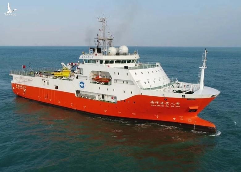Tàu Hải Dương Địa Chất 8 của Trung Quốc. Ảnh: Cục Khảo sát Địa chất Trung Quốc.