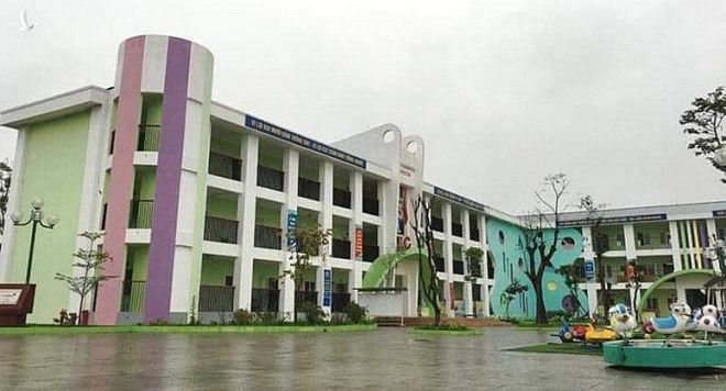 Trường Mầm non Tam Đồng (Mê Linh, Hà Nội), nơi xảy ra vụ việc. Ảnh: Kinh tế Đô thị.  