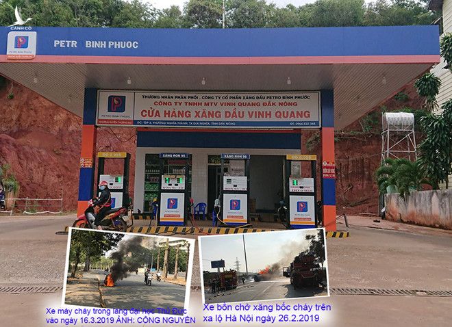 Cửa hàng xăng dầu Vinh Quang, 1 trong 3 cơ sở kinh doanh xăng giả bị phát hiện đầu tiên ở Đắk Nông