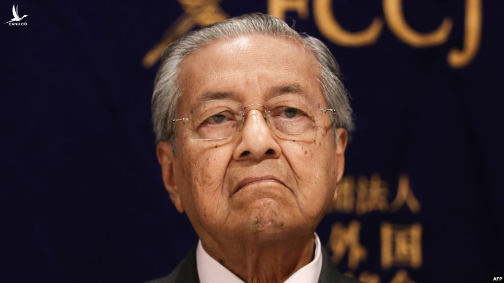 Thủ tướng Malaysia Mahathir Mohamad dự một cuộc họp báo ở Tokyo vào ngày 30 tháng 5, 2019. 