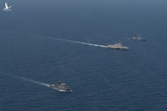 Hình ảnh tàu Hải quân Việt Nam tham gia cuộc Diễn tập hải quân ASEAN - Mỹ - Ảnh 2.