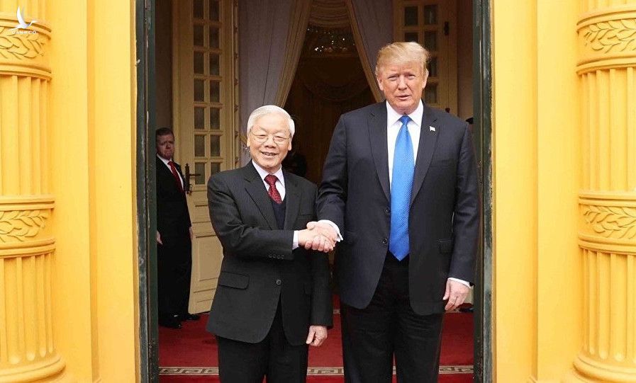 Chủ tịch nước Nguyễn Phú Trọng và Tổng thống Donald Trump