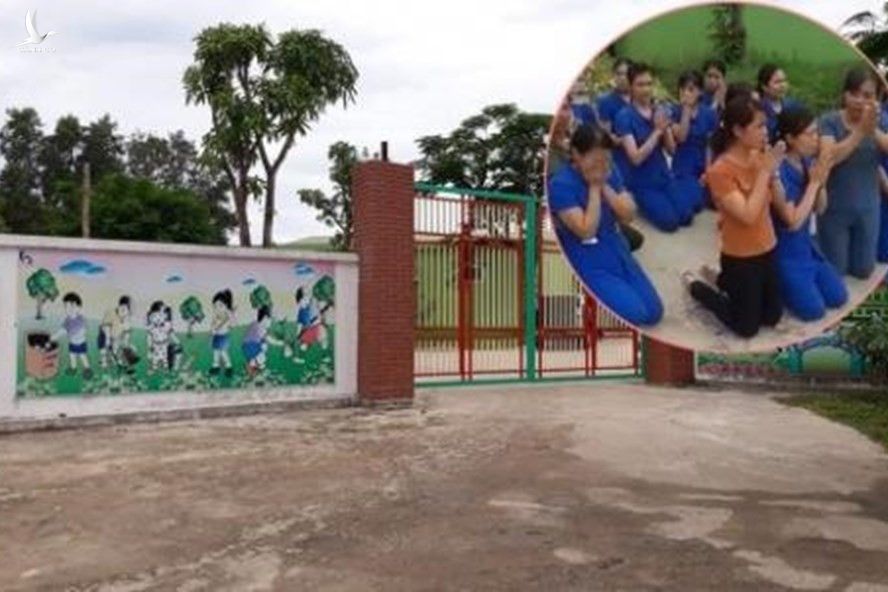 Năm 2018, Trưởng phòng GD&ĐT huyện Thanh Chương (Nghệ An) bị kỷ luật liên đới trách nhiệm vụ nhiều giáo viên quỳ gối xin dạy. Ảnh: Lao Động.