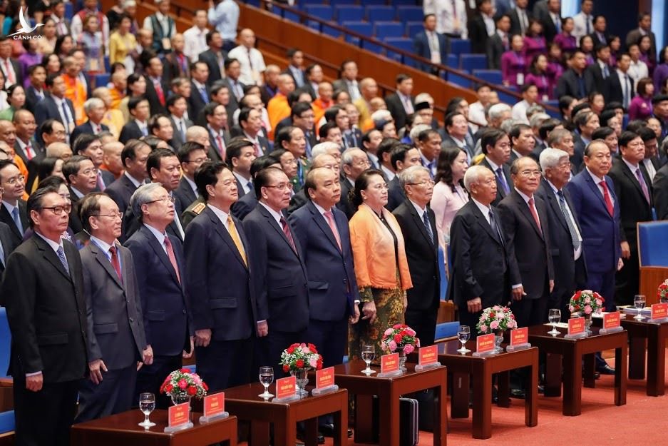 Đoàn đại biểu lãnh đạo cấp cao tham dự khai mạc Đại hội Mặt trận Tổ quốc Việt Nam lần thứ IX
