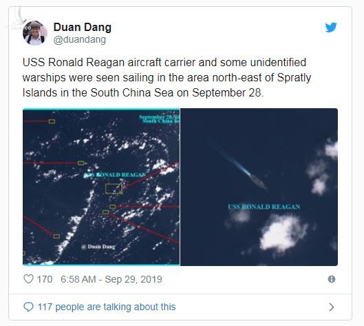 Bao Nhat Ban: Tau san bay My USS Ronald Reagan xuat hien o Bien Dong hinh anh 1