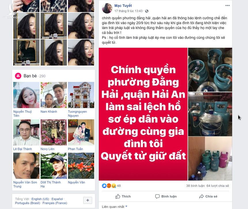     Bà Mạc Thị Tuyết bức xúc tới mức lên Facebook đưa ra thông điệp thế này đây