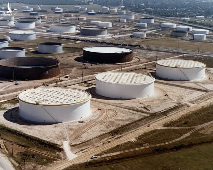 Hình ảnh nhìn từ phía trên khu vực chứa dầu của Mỹ ở bang Texas Ảnh: Bộ Năng lượng Mỹ 