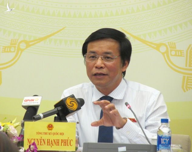 Tổng thư ký, người phát ngôn của Quốc hội Nguyễn Hạnh Phúc 