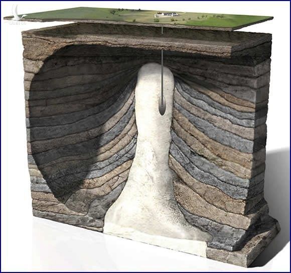 Ảnh minh họa khu vực hang động ở mỏ múi trữ dầu tại bang Louisiana. Ảnh: Bộ Tài nguyên Mỹ 