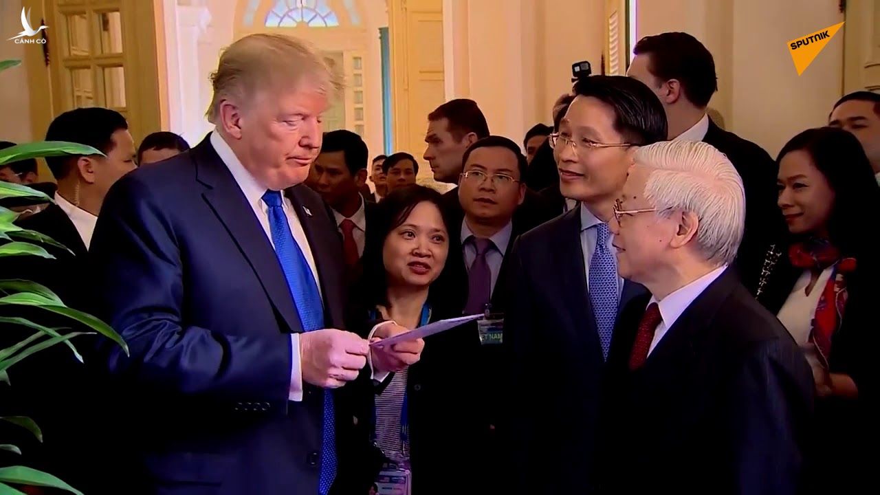 Chủ tịch nước Nguyễn Phú Trọng và Tổng thống Donald Trump