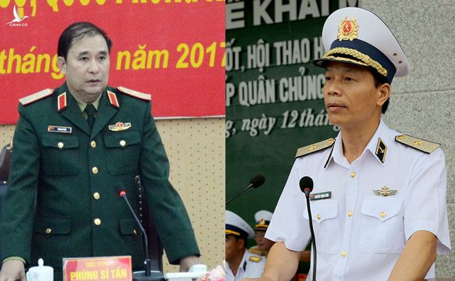 Phó Tổng Tham mưu trưởng Quân đội nhân dân Việt Nam Nguyễn Trọng Bình và Phùng Sĩ Tấn. 