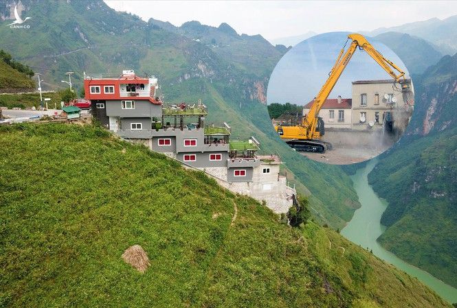 Công trình chui ở Mã Pì Lèng: Sở kiến nghị tháo dỡ, tỉnh chờ xin ý kiến bộ