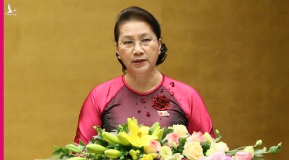 Chủ tịch Quốc hội Nguyễn Thị Kim Ngân phát biểu khai mạc kỳ họp /// Ảnh Gia Hân