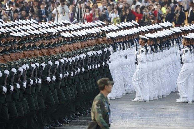 Lễ duyệt binh tại quảng trường Thiên An Môn. (Ảnh: Reuters) 