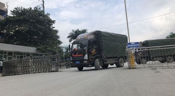 Hàng hóa xuất nhập khẩu qua cửa khẩu Thanh Thủy (tỉnh Hà Giang)  /// Ảnh: Anh Vũ