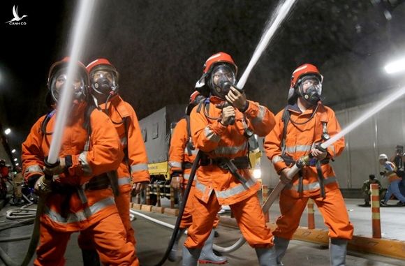 Chùm ảnh: Diễn tập cứu 40 người bị tai nạn ở hầm Thủ Thiêm