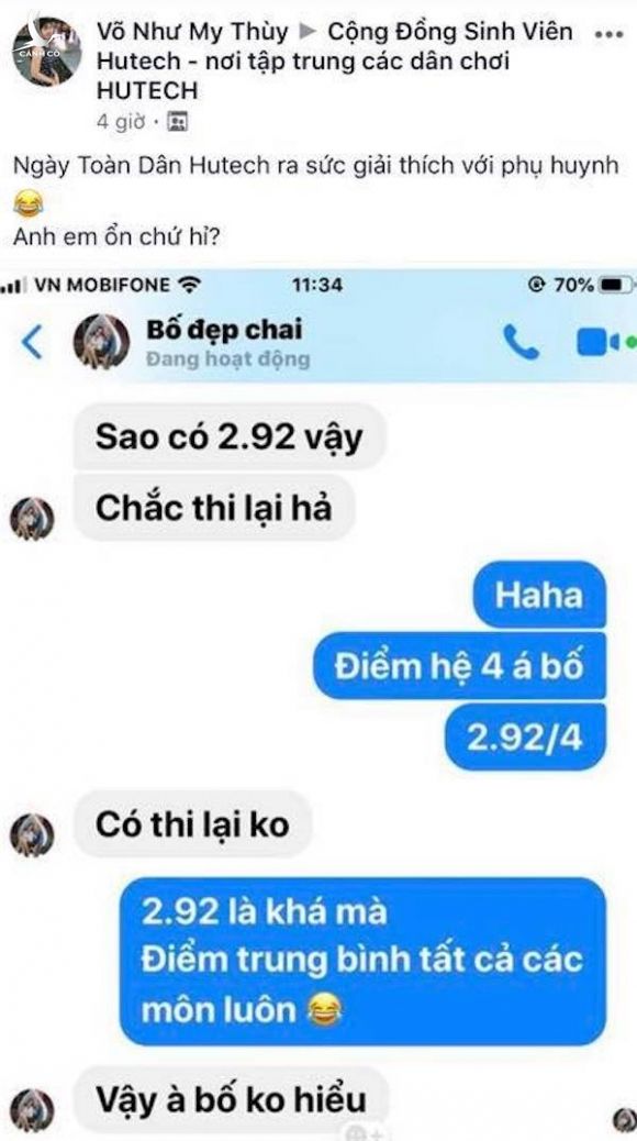 Trường gửi tin nhắn báo điểm cho phụ huynh, sinh viên náo loạn