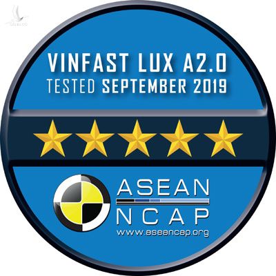 VinFast đạt chứng nhận an toàn Asean Ncap 5 sao cho Lux SA2.0, Lux A2.0
