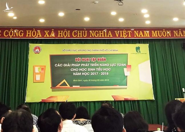 Một hội nghị tập huấn do Sở Giáo dục và Đào tạo TP.HCM tổ chức cho khối trường tiểu học tại tỉnh Bình Định ngày 30/3/2018 