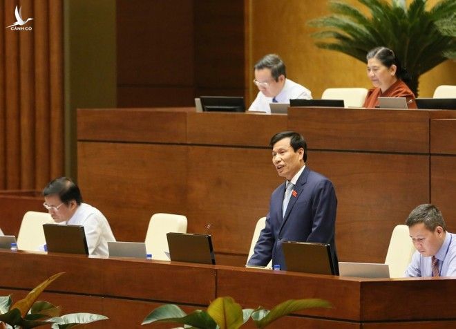Bộ trưởng Bộ Văn hóa Thể thao và Du lịch Nguyễn Ngọc Thiện trả lời chất vấn trước Quốc hội 