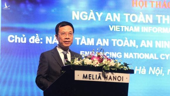 Bộ trưởng Bộ Thông tin - Truyền thông Nguyễn Mạnh Hùng /// Ảnh ICT