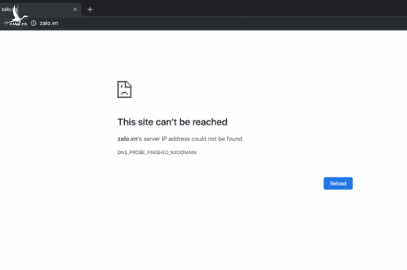 Tên miền Zalo của VNG bị tạm ngừng hoạt động 45 ngày