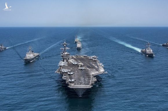 Nhóm tác chiến tàu sân bay USS Carl Vinson của Hải quân Mỹ /// Reuters