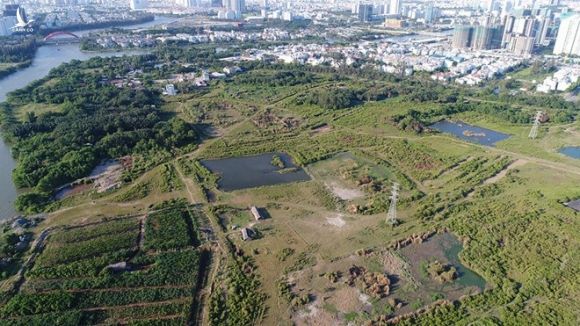 Khu đất hơn 30 ha của Công ty Tân Thuận bán cho Công ty Quốc Cường Gia Lai /// Ảnh: Độc Lập