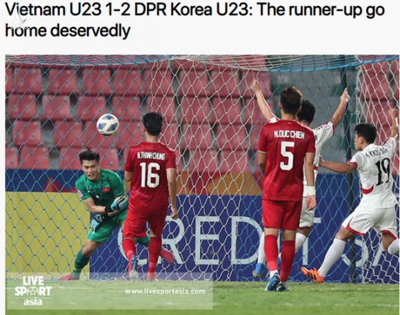 Báo châu Á: “U23 Việt Nam bị loại xứng đáng” - 1