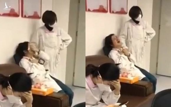 Nhân viên y tế ở Vũ Hán căng thẳng sau nhiều ngày gồng mình đối phó virus corona. 