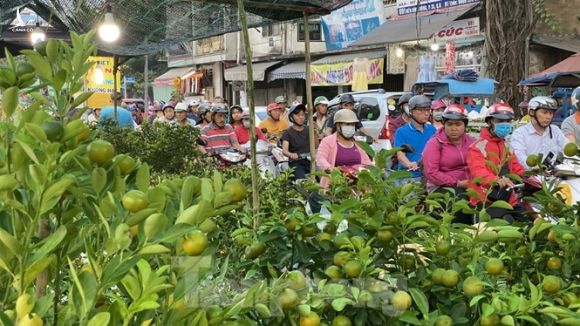Người Sài Gòn đổ xô đi mua hoa, đường sá kẹt cứng vào cuối ngày - ảnh 3