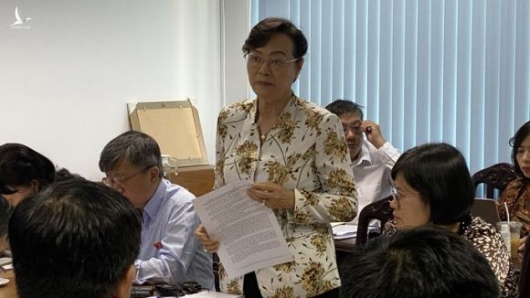 Bà Nguyễn Thị Quyết Tâm xúc động khi nói về việc buộc phải cưỡng chế - Ảnh 1.