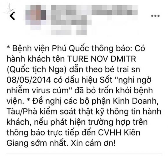 Phú Quốc: Không có chuyện du khách Nga nghi mắc Corona bỏ trốn - ảnh 1