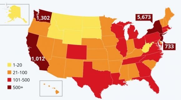 Mỹ tăng kỷ lục, đứng thứ 3 thế giới về số người nhiễm virus corona - 2