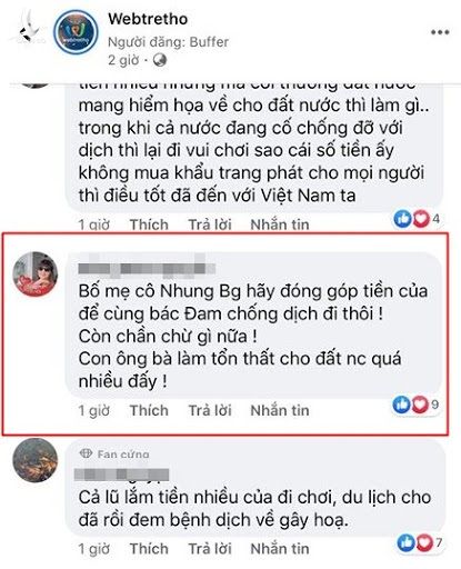 Dân mạng đề nghị gia đình Bệnh nhân thứ 17 Nguyễn Hồng Nhung góp tiền chống dịch Covid-19 - Hình 10