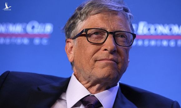 Bill Gates tham gia thảo luận tại Câu lạc bộ Kinh tế Washington hôm 24/6/2019 ở Washington, Mỹ. Ảnh: Alex Wong.