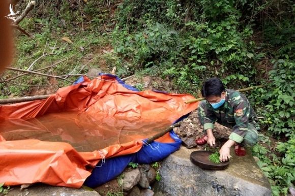 Ăn rau rừng bám chốt kiểm soát Covid-19 nơi biên giới Việt Lào