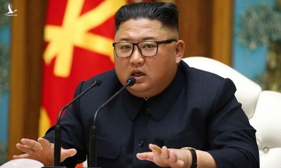 Kim Jong-un tại cuộc họp đảng ở Bình Nhưỡng ngày 11/4. Ảnh: KCNA.