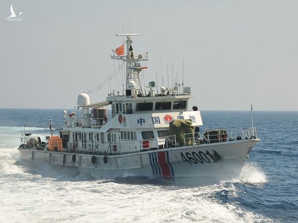 Đây là chiếc tàu Trung Quốc đã từng gây nhiều đau thương cho ngư dân Việt ở Hoàng Sa /// Ảnh: TN