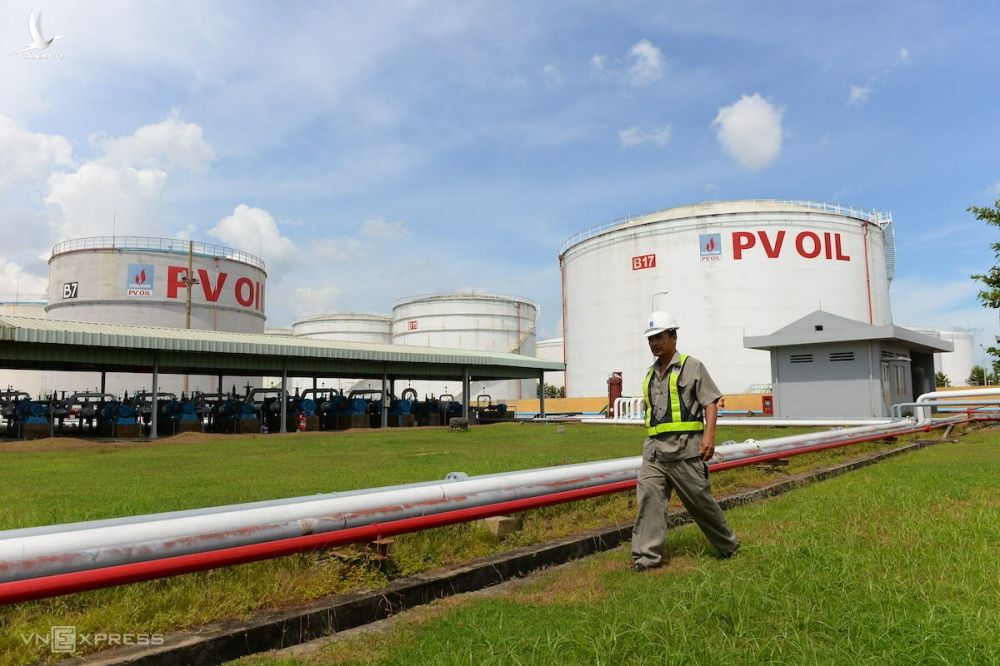 Kho chứa xăng dầu của Tổng công ty Dầu Việt Nam (PVOil). Ảnh: Hữu Khoa