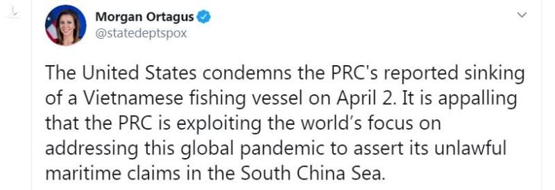 Mỹ lên án Trung Quốc đâm chìm tàu cá Việt Nam - 1